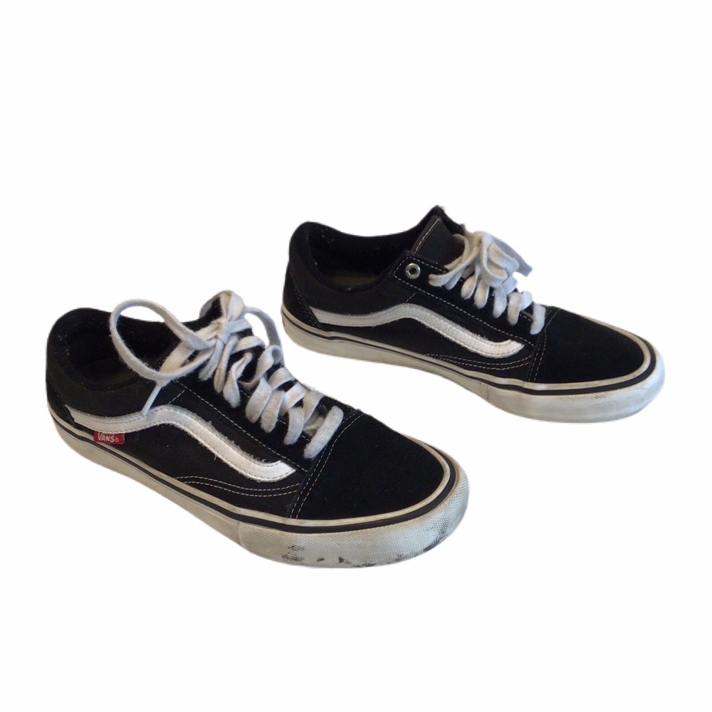 Vans Off The Wall Shoes Mens 7.5 Black Low Top Lace Up Sneakers‎ Suede
